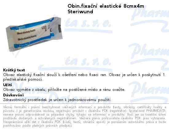 Obin.fixaÄŤnĂ­ elastickĂ© 8cmx4m Steriwund