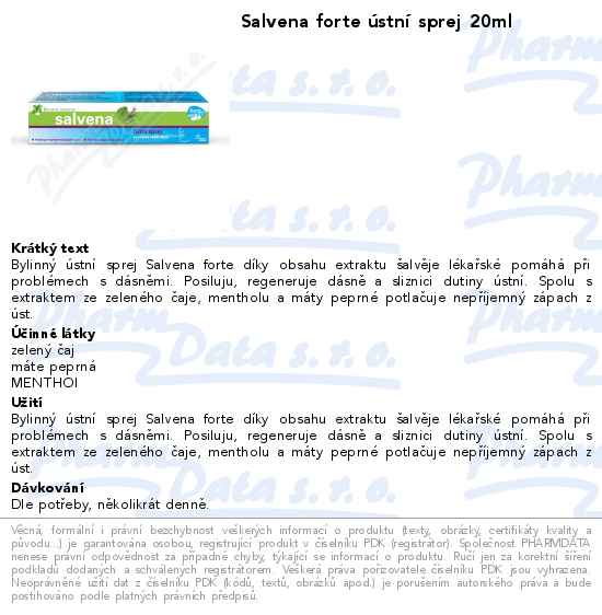 Salvena forte ĂşstnĂ­ sprej 20ml