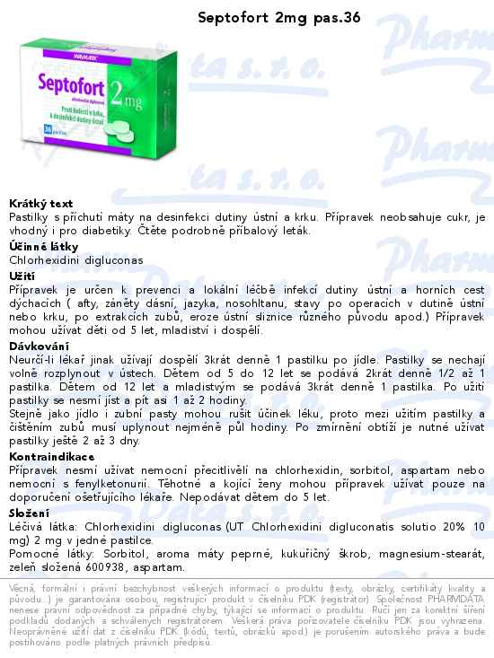 Septofort 2mg pas.36