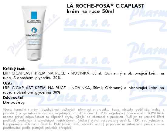 LA ROCHE-POSAY CICAPLAST KrĂ©m na ruce 50ml