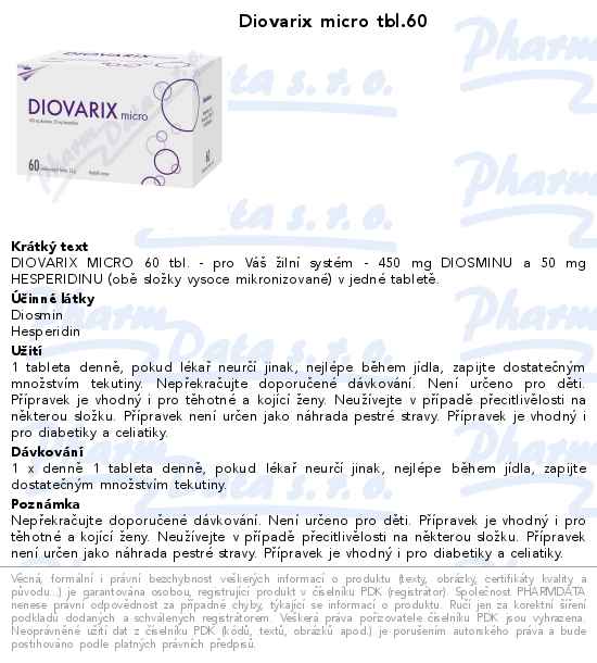 Diovarix micro tbl.60