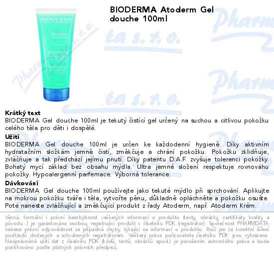 BIODERMA Atoderm sprchovĂ˝ gel 100ml