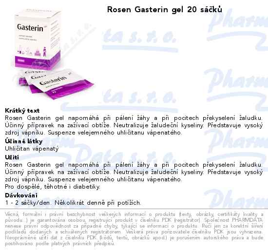 Rosen Gasterin gel 20 sĂˇÄŤkĹŻ
