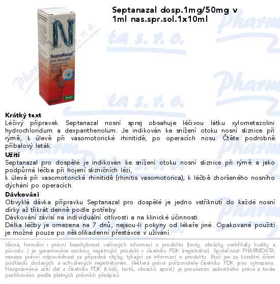 Septanazal dosp.1mg/50mg v 1ml nas.spr.sol.1x10ml