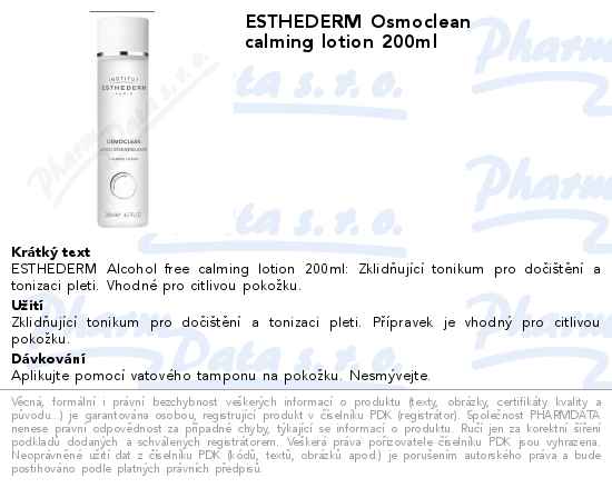 ESTHEDERM Osmoclean calming lotion 200ml