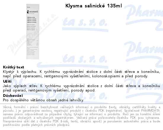 Klysma salinickĂ© 135ml