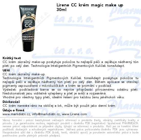 Lirene CC krĂ©m magic make up 30ml