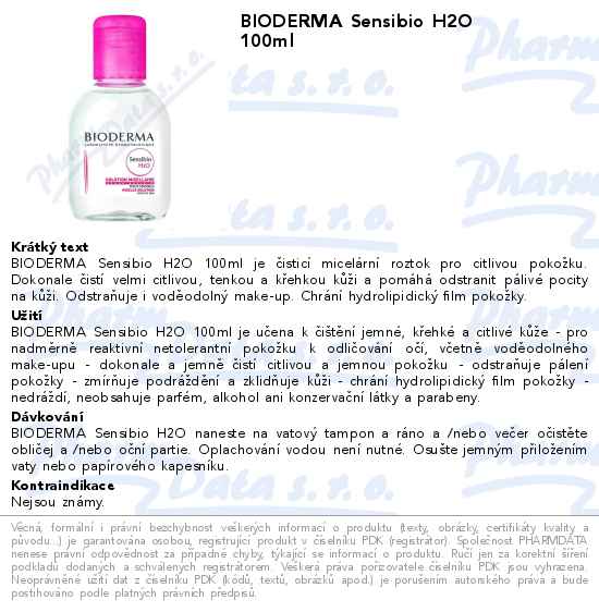 BIODERMA Sensibio H2O 100ml
