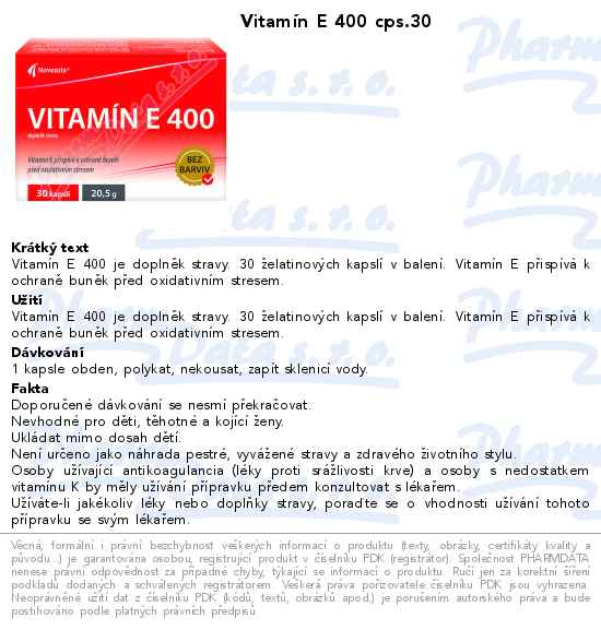 VitamĂ­n E 400 cps.30