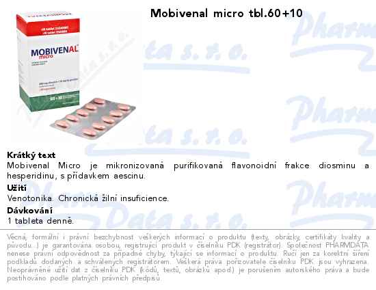 Mobivenal micro tbl.60+10