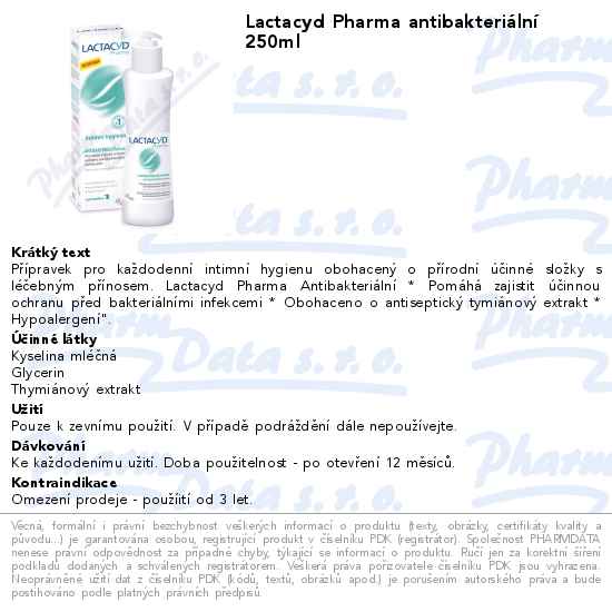 Lactacyd Pharma antibakteriĂˇlnĂ­ 250ml