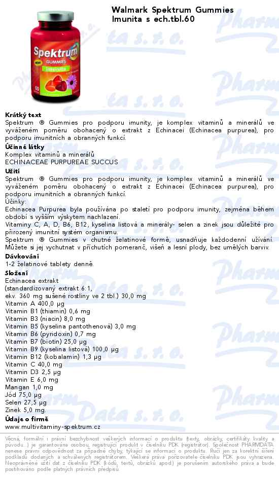 Walmark Spektrum Gummies Imunita s ech.tbl.60