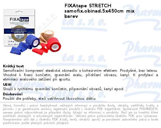 FIXAtape STRETCH samofix.obinad.5x450cm mix barev