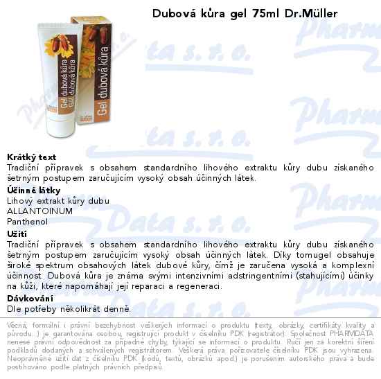 DubovĂˇ kĹŻra gel 75ml Dr.MĂĽller