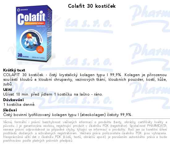 Colafit 30 kostiÄŤek
