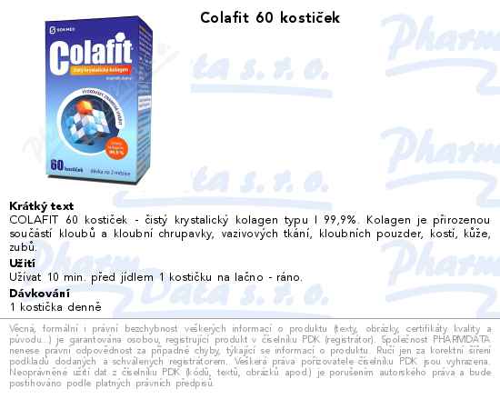 Colafit 60 kostiÄŤek