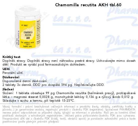 Chamomilla recutita AKH tbl.60