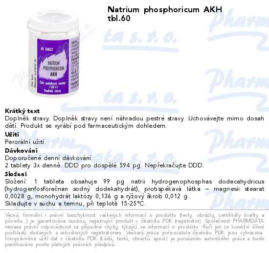 Natrium phosphoricum AKH tbl.60