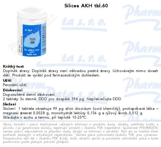 Silicea AKH tbl.60