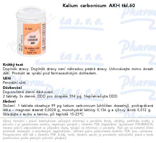 Kalium carbonicum AKH tbl.60