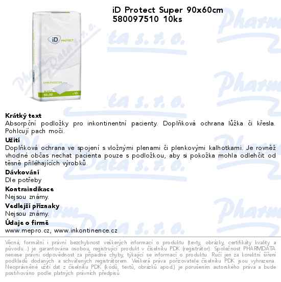 iD Protect Super 90x60cm 580097510 10ks