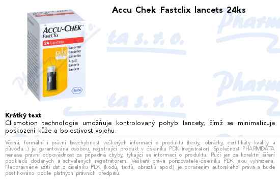 Accu Chek Fastclix lancets 24ks