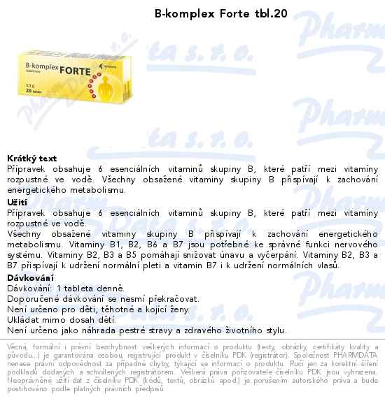 B-komplex Forte tbl.20