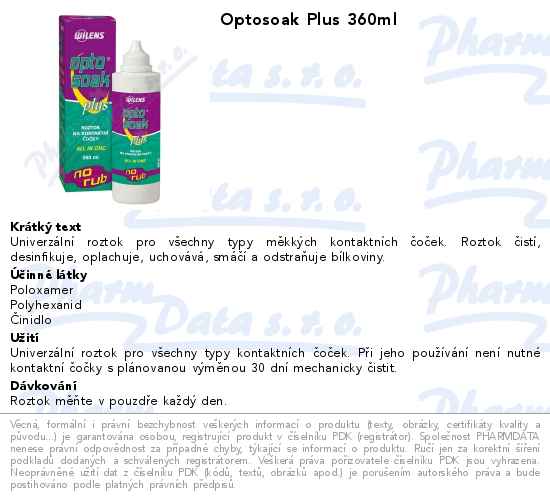 Optosoak Plus 360ml