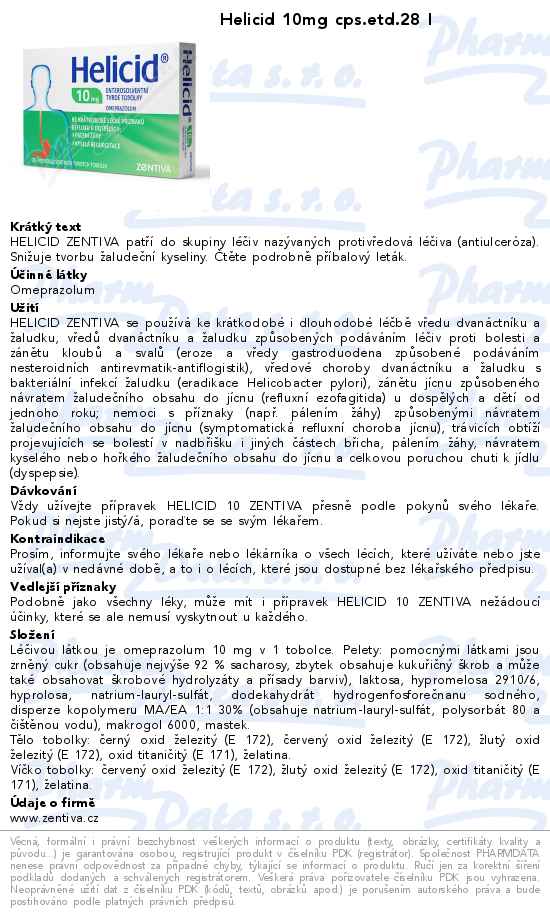 Helicid 10mg cps.etd.28 I