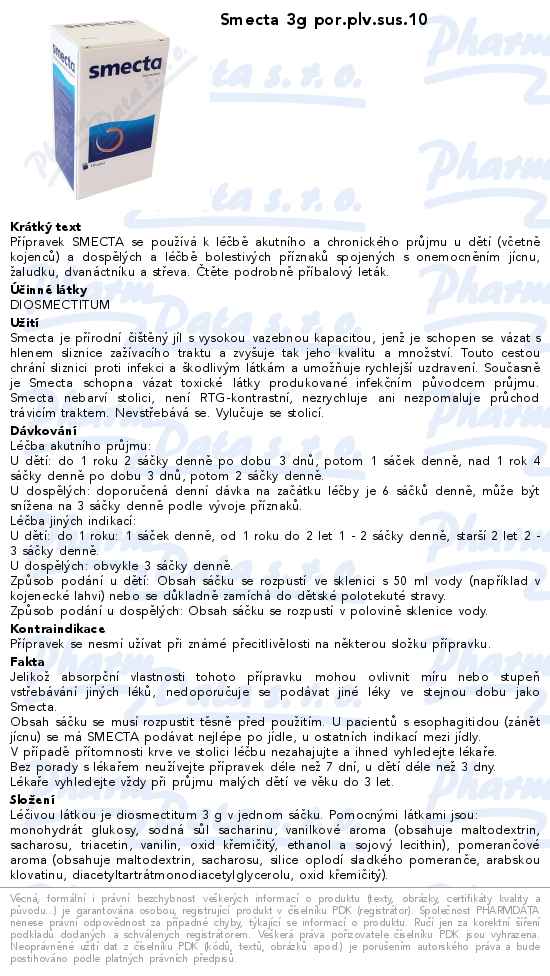 Smecta 3g por.plv.sus.10
