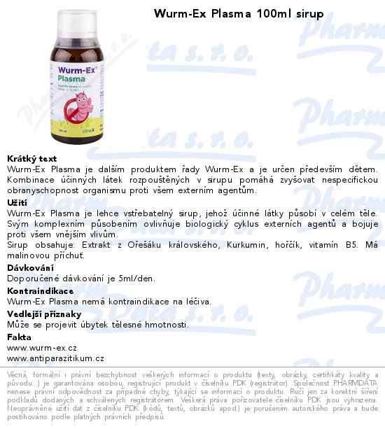 Wurm-Ex Plasma 100ml sirup