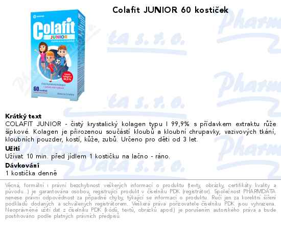 Colafit JUNIOR 60 kostiÄŤek