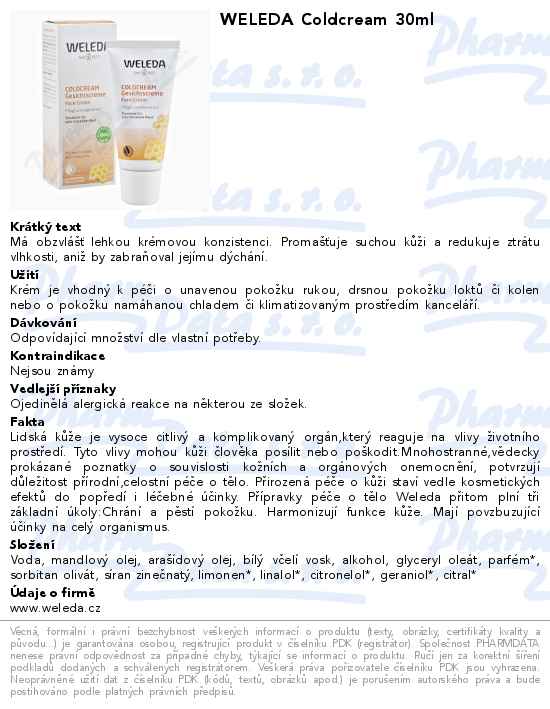 WELEDA Coldcream 30ml