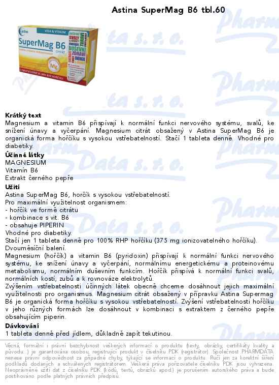 Astina SuperMag B6 tbl.60