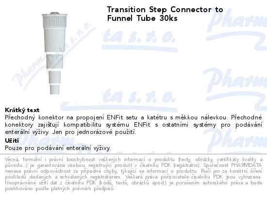 Transition Step Connector to Funnel Tube 30ks