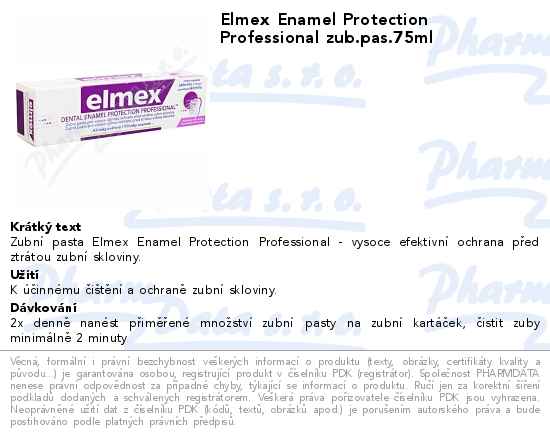 Elmex Enamel Protection Professional zub.pas.75ml