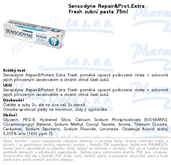 Sensodyne zubnĂ­ pasta Repair&Prot.Extra Fresh 75ml