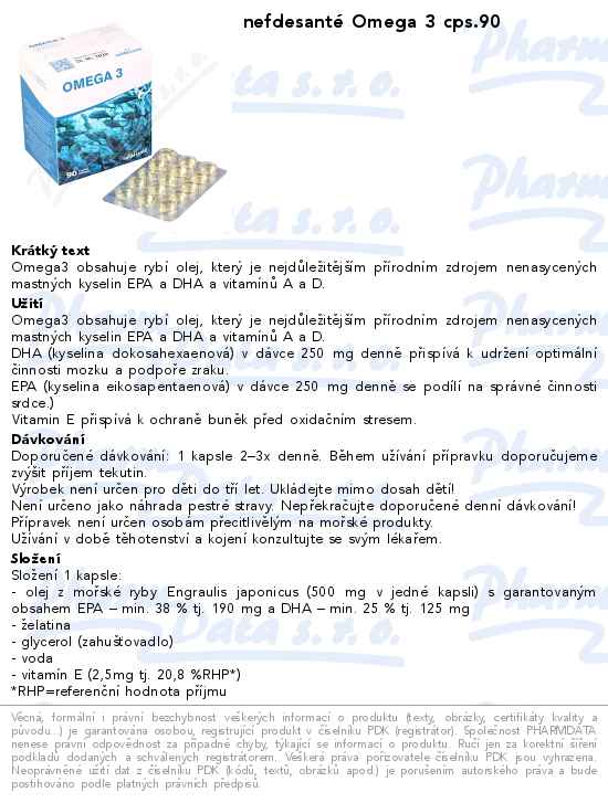 nefdesantĂ© Omega 3 cps.90