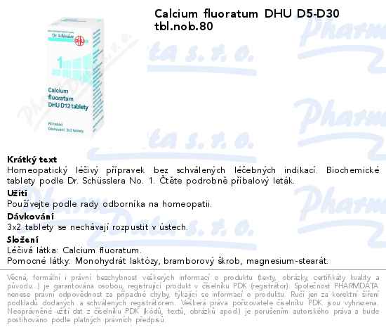 Calcium fluoratum DHU D5-D30 tbl.nob.80