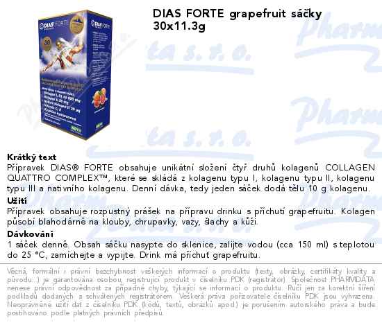 DIAS FORTE grapefruit sĂˇÄŤky 30x11.3g