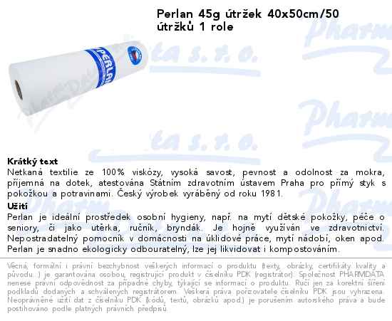 Perlan 45g ĂştrĹľek 40x50cm/50 ĂştrĹľkĹŻ 1 role
