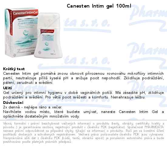 Canesten Intim gel 100ml