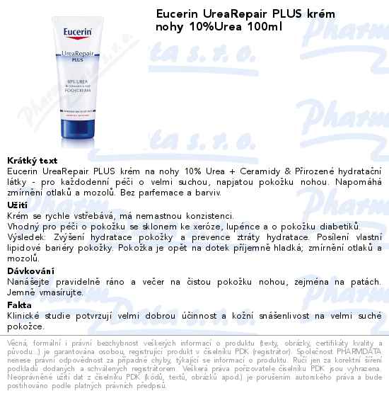 Eucerin UreaRepair PLUS krĂ©m nohy 10%Urea 100ml