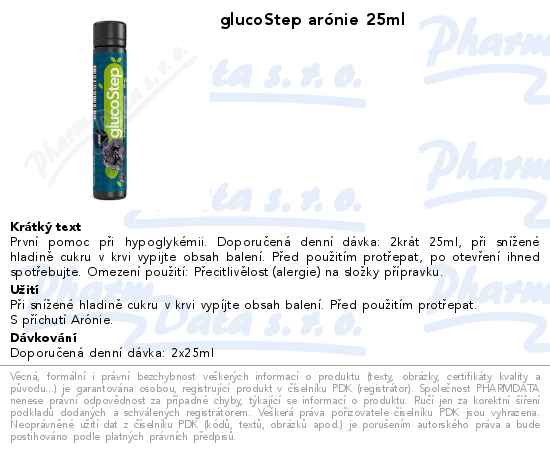 glucoStep arĂłnie 25ml