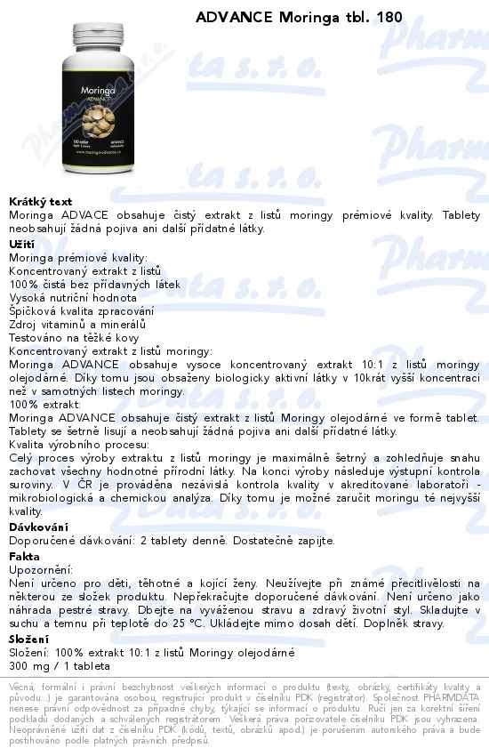 ADVANCE Moringa tbl. 180