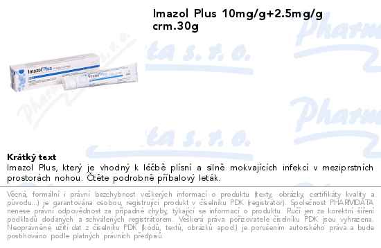 Imazol Plus 10mg/g+2.5mg/g crm.30g