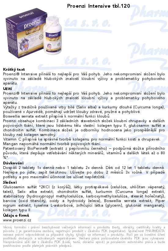 Proenzi Intensive tbl.120