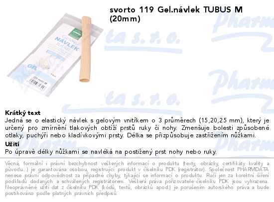 svorto 119 Gel.nĂˇvlek TUBUS M (20mm)