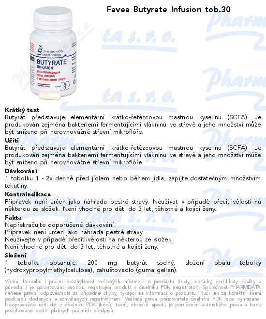 Favea Butyrate Infusion tob.30