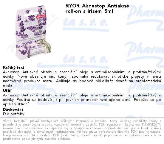 RYOR Aknestop AntiaknĂ© roll-on s irisem 5ml